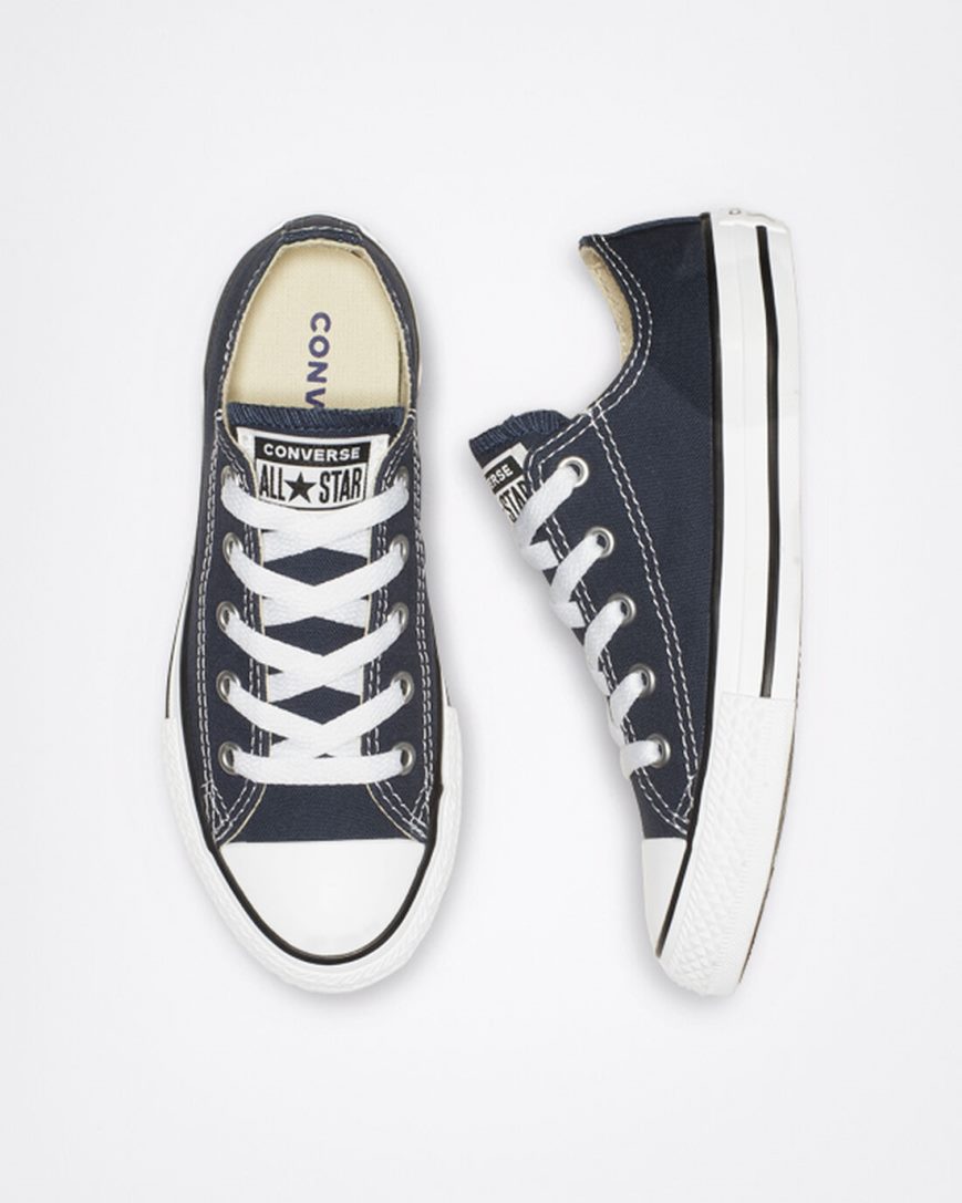 Boys' Converse Chuck Taylor All Star Classic Low Top Shoes Navy | AU 63CE1O